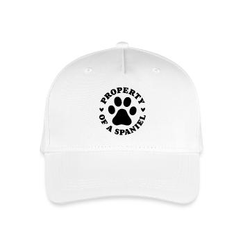 Property of a Spaniel - Organic Kids’ Baseball Cap - white - Front