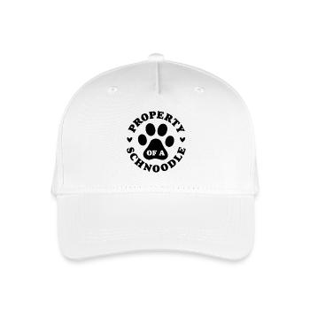 Property of a Schnoodle - Organic Kids’ Baseball Cap - white - Front
