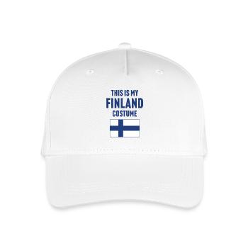 Dieses mein Finnland Kostüm - Kinder Bio Basecap - Weiß - Vorne