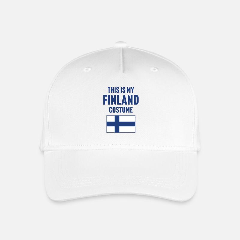 Dieses mein Finnland Kostüm - Kinder Bio Basecap - Weiß