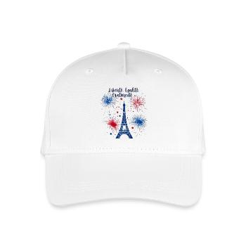 Liberté Egalité Fraternité - Casquette de baseball bio Enfant - blanc - Devant