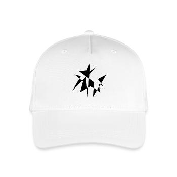 Étoiles asymétriques abstraites en noir - Casquette de baseball bio Enfant - blanc - Devant