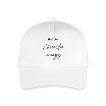 Main Character Energy - Organic Kids’ Baseball Cap - white - Front