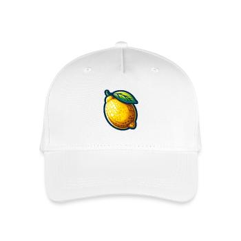 Lebendige Zitrone - Kinder Bio Basecap - Weiß - Vorne
