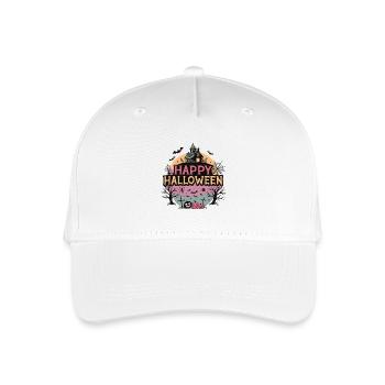 Maison hantée Happy Halloween - Casquette de baseball bio Enfant - blanc - Devant