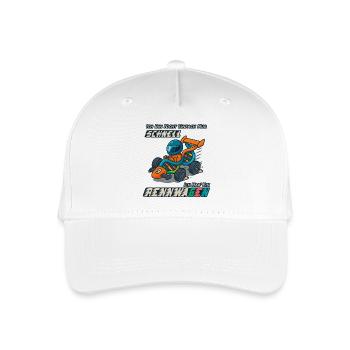RennwaGEN, Lustiger DNA Racing Wortwitz - Kinder Bio Basecap - Weiß - Vorne