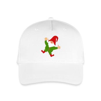 Tanzender Wichtel - Kinder Bio Basecap - Weiß - Vorne