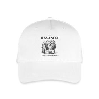 Design de chien de charme havanais - Casquette de baseball bio Enfant - blanc - Devant
