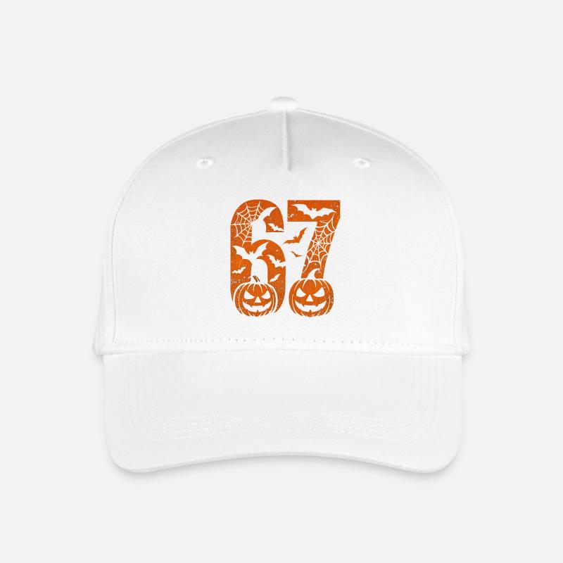 Fun 67 Numéro 6-7 6 7 Halloween Six Sept - Casquette de baseball bio Enfant - blanc
