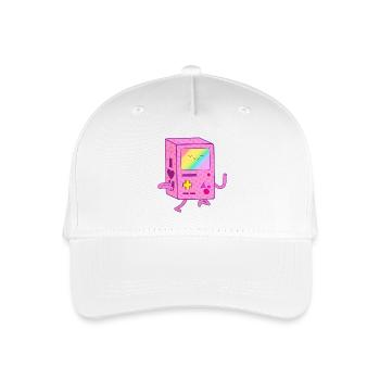 Dancing Pink Gaming Robot - Organic Kids’ Baseball Cap - white - Front