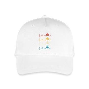 voilier heartbeat bateau à voile - Casquette de baseball bio Enfant - blanc - Devant