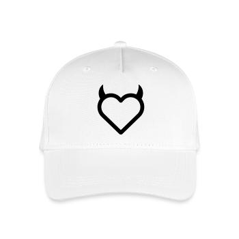 Demon Heart - Organic Kids’ Baseball Cap - white - Front