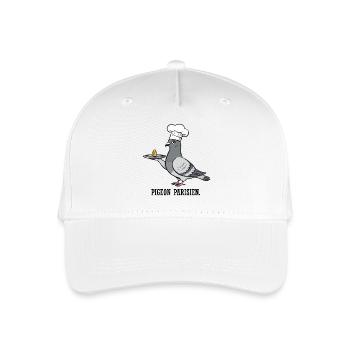 Pigeon Parisien Chef de Cuisine - Casquette de baseball bio Enfant - blanc - Devant