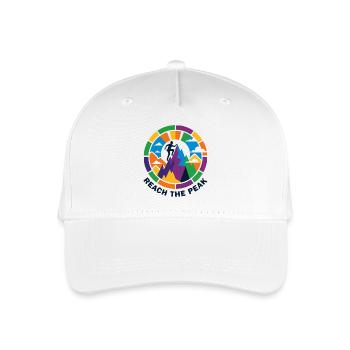 Colorful Summit Storm Mountaineer Climber Summit - Organic Kids’ Baseball Cap - white - Front