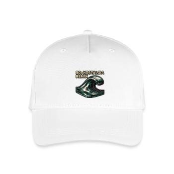 90s Nostalgia Retro Wave Vaporwave - Organic Kids’ Baseball Cap - white - Front