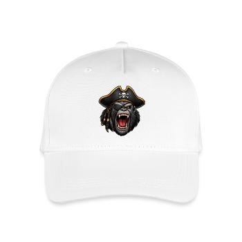 Gorille pirate avec cache-œil - Casquette de baseball bio Enfant - blanc - Devant