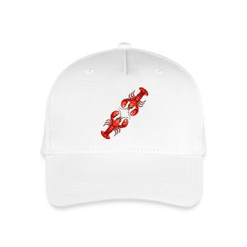 Red lobster - Organic Kids’ Baseball Cap - white - Front