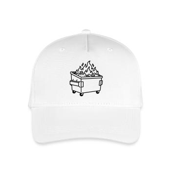 Incendie de poubelle - Casquette de baseball bio Enfant - blanc - Devant
