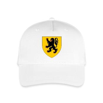 Heraldisches Wappen von Flandern - Kinder Bio Basecap - Weiß - Vorne
