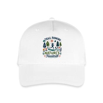 Trailrunning Natur's Laufband Floral - Kinder Bio Basecap - Weiß - Vorne