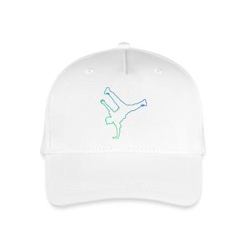 Gift idea for a breakdancer with street dance - Organic Kids’ Baseball Cap - white - Front