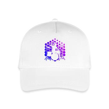Gift idea for the percussionist with drumming - Organic Kids’ Baseball Cap - white - Front
