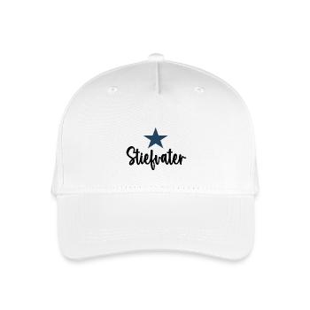 Stiefvater Stiefpapa Stief Papa Vater Dad - Kinder Bio Basecap - Weiß - Vorne