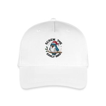 The early bird can take me - Organic Kids’ Baseball Cap - white - Front
