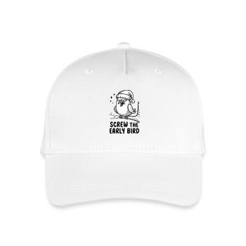 The early bird can take me - Organic Kids’ Baseball Cap - white - Front