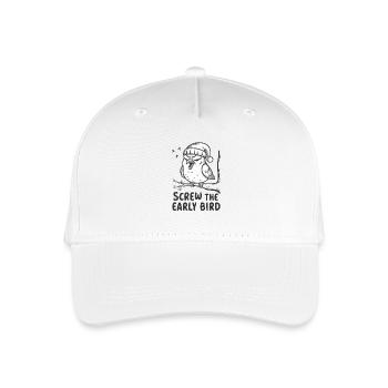The early bird can take me - Organic Kids’ Baseball Cap - white - Front