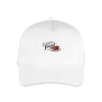 Je ne suis ici que pour la nourriture. - Casquette de baseball bio Enfant - blanc - Devant