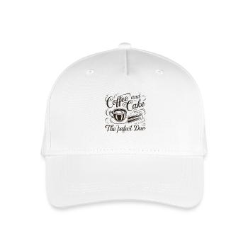 Café et gâteau – le duo parfait. - Casquette de baseball bio Enfant - blanc - Devant