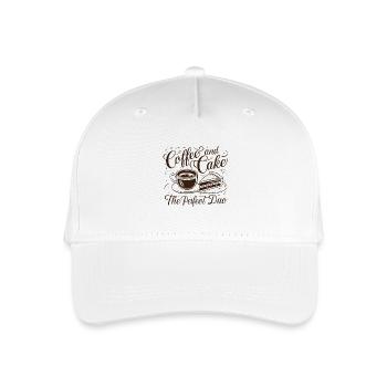 Café et gâteau – le duo parfait. - Casquette de baseball bio Enfant - blanc - Devant