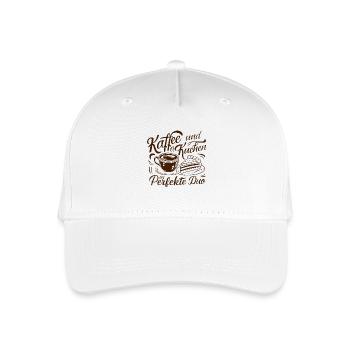 Café et gâteau – le duo parfait. - Casquette de baseball bio Enfant - blanc - Devant