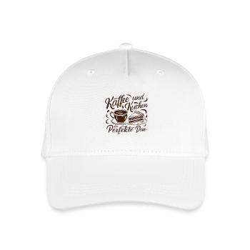 Café et gâteau – le duo parfait. - Casquette de baseball bio Enfant - blanc - Devant