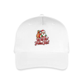 Weihnachtsmann – Ho Ho Ho! Frohes Fest - Kinder Bio Basecap - Weiß - Vorne