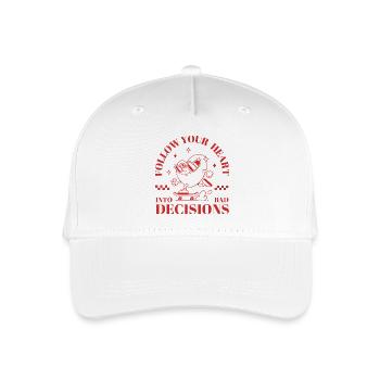 Follow Your Heart - Organic Kids’ Baseball Cap - white - Front