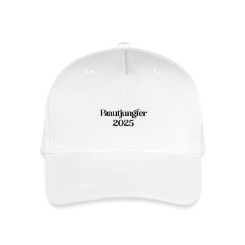 Brautjungfer Hochzeit 2025 Freundin Trauzeugin - Kinder Bio Basecap - Weiß - Vorne
