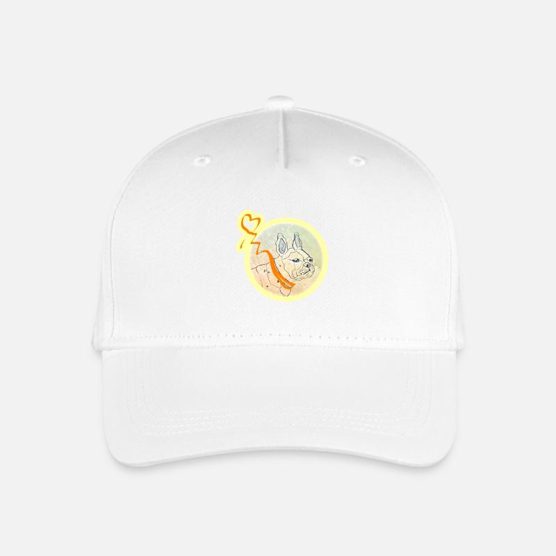 Frenchbulldog - Kinder Bio Basecap - Weiß