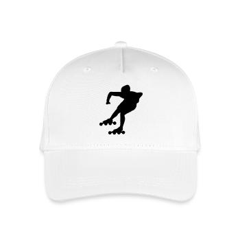 roller_skating - Organic Kids’ Baseball Cap - white - Front
