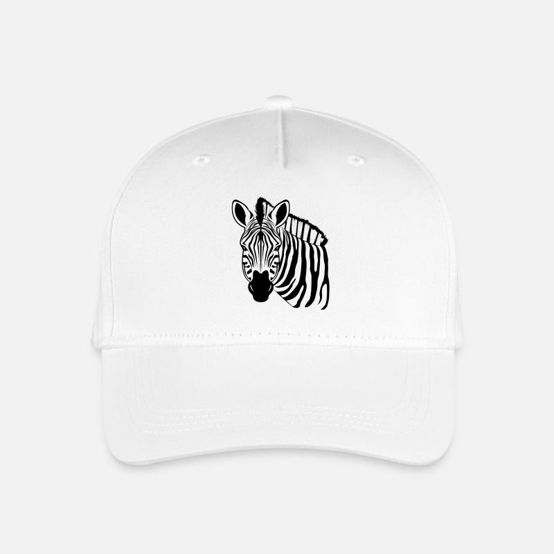 Zebra - Organic Kids’ Baseball Cap - white