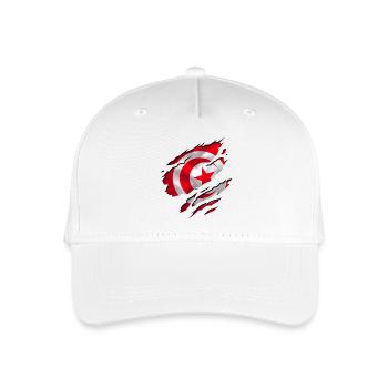 africa flag tunisia tunisie - Organic Kids’ Baseball Cap - white - Front