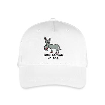 ornery - Organic Kids’ Baseball Cap - white - Front
