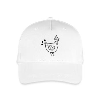 chicken - Organic Kids’ Baseball Cap - white - Front