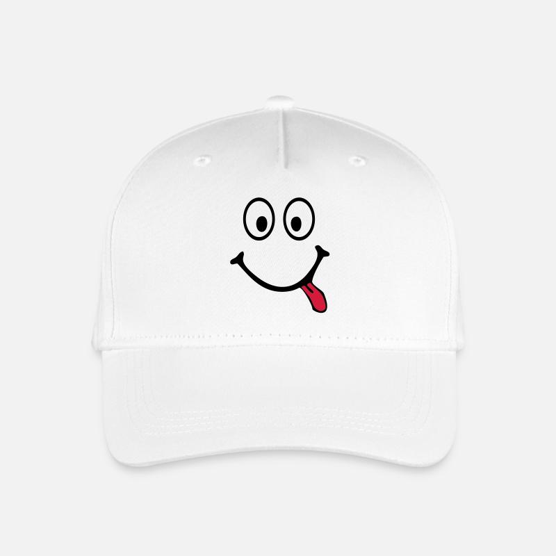 smiley - Kinder Bio Basecap - Weiß