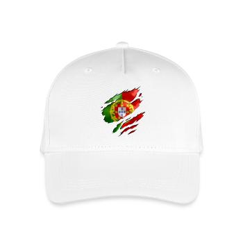 fussball fußball land - Kinder Bio Basecap - Weiß - Vorne