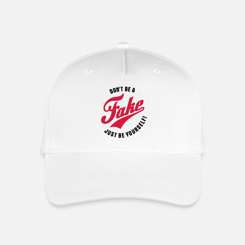 Ne soyez pas un faux - Soyez simplement vous-même - Casquette de baseball bio Enfant - blanc