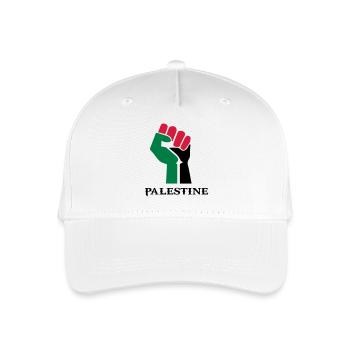 drawing palestinian symbol flag palestine - Organic Kids’ Baseball Cap - white - Front