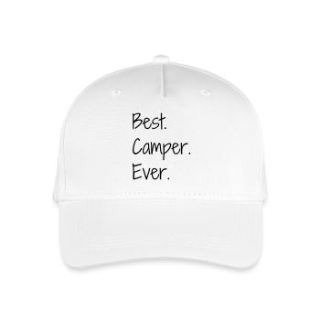 Camping Camper Campeur Tente Zelt Tent - Organic Kids’ Baseball Cap - white - Front