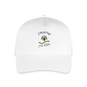 je peux pas, j'ai yoga - Casquette de baseball bio Enfant - blanc - Devant